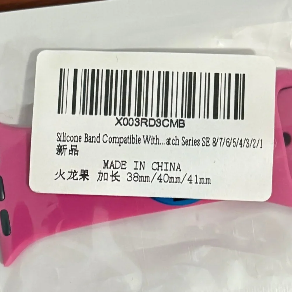 Pink Silicone Band Watch 38/40/41mm